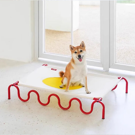 Playful Cooling Elevated Dog Bed