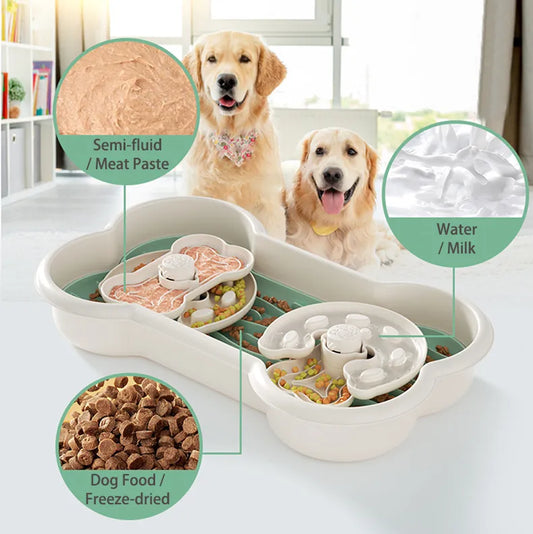 Premium Multi-layer Dog Enrichment Bowl